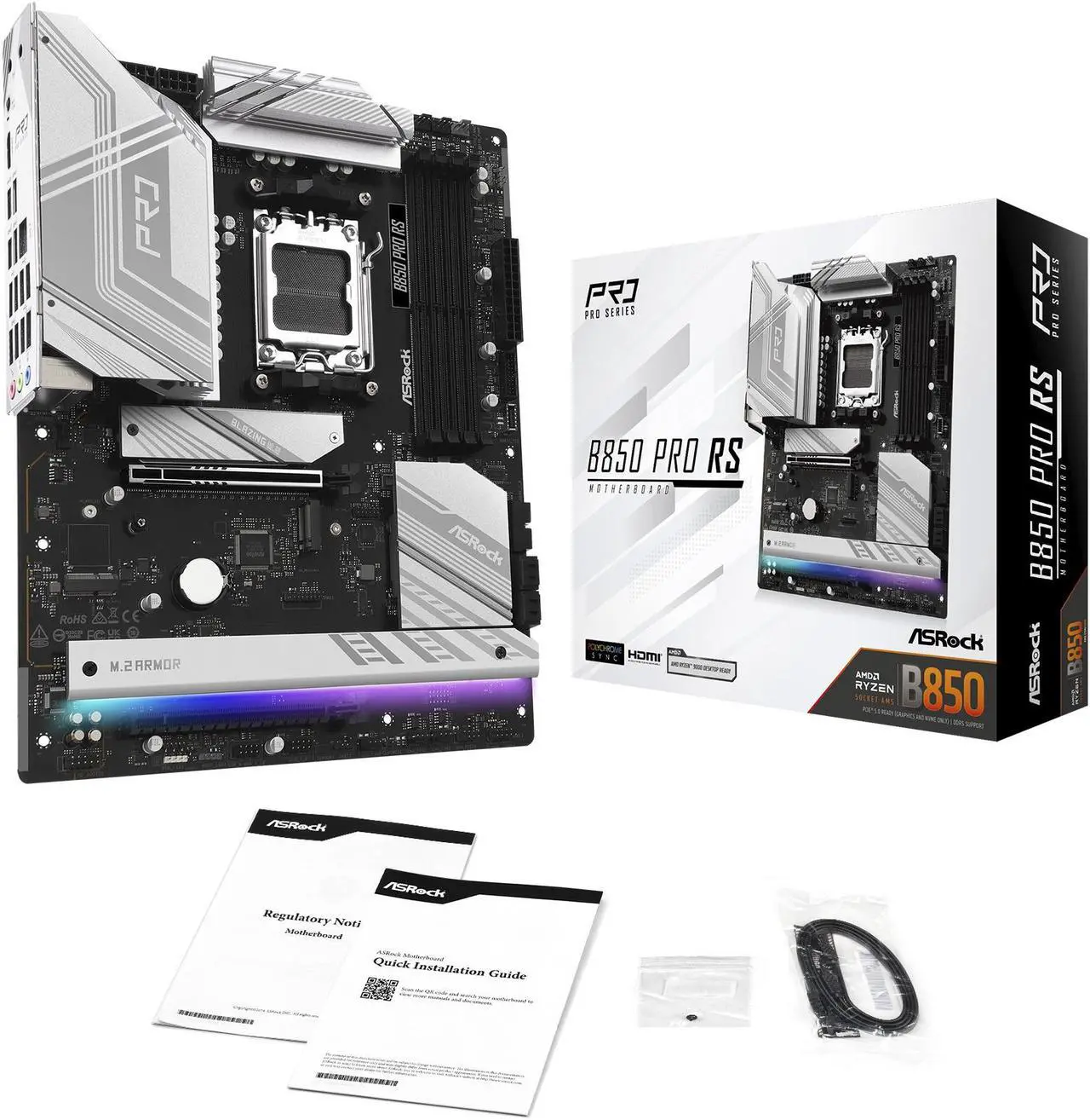 ASRock B850 PRO RS AM5 AMD B850 ATX Motherboard - Image 5