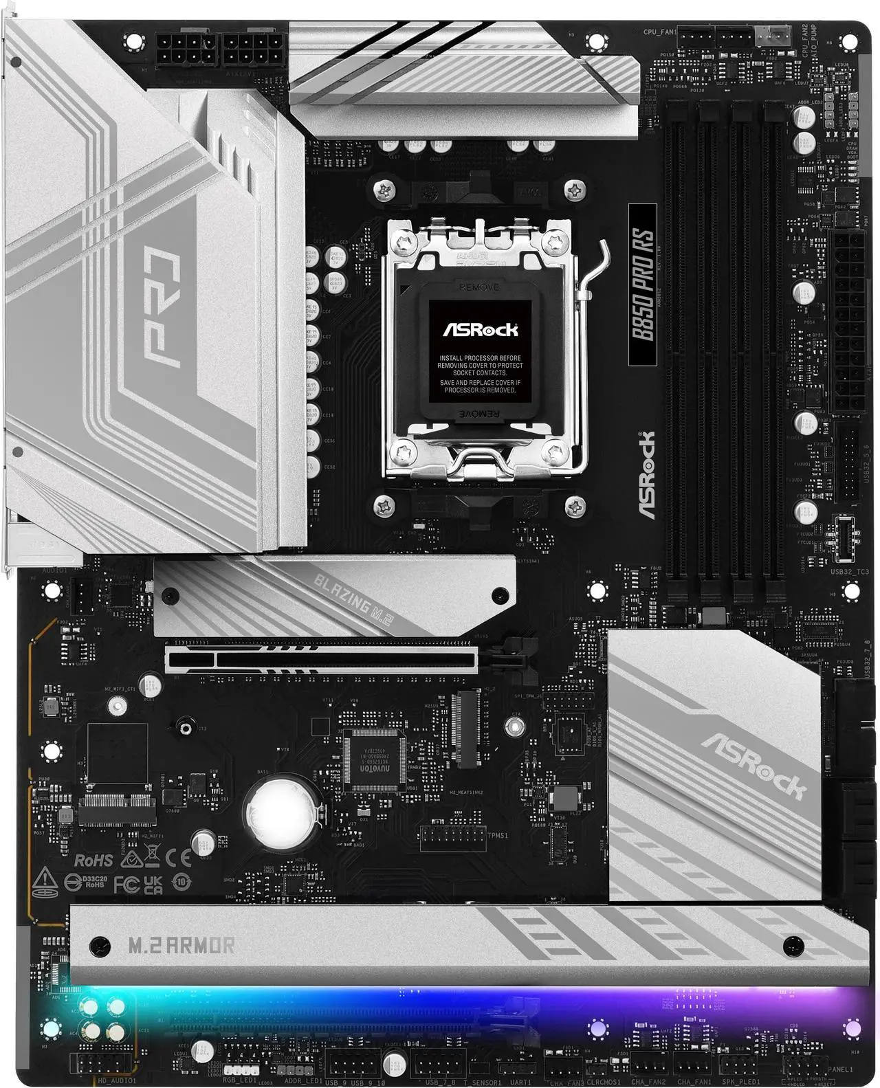 ASRock B850 PRO RS AM5 AMD B850 ATX Motherboard - Image 2