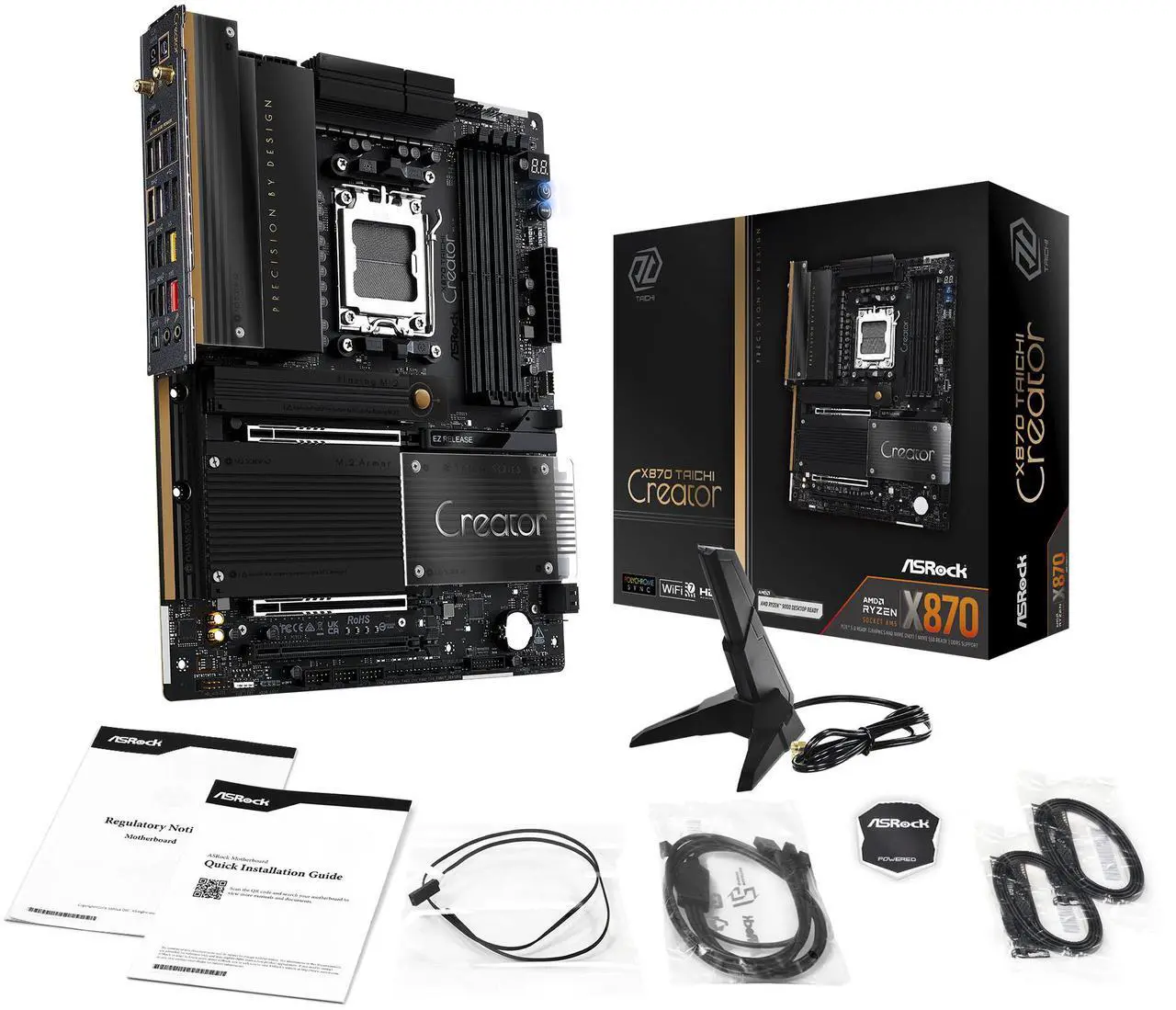 ASRock X870 TAICHI CREATOR AM5 AMD X870 ATX Motherboard - Image 4