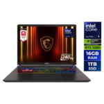 MSI Vector – LCD 16″ QHD+ GeForce RTX 5080 Laptop GPU – Intel Core Ultra 9 275HX – 16GB Memory – 1 TB SSD – Windows 11 Home – Gaming Laptop – 240 Hz