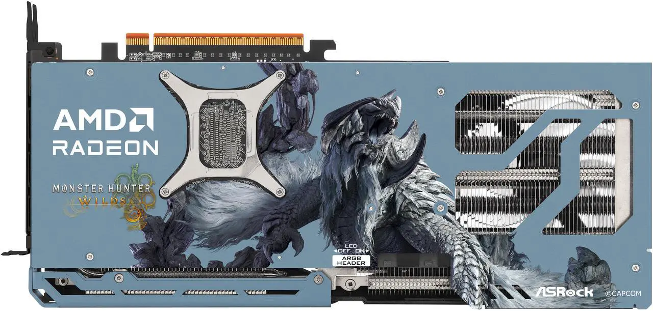ASRock Monster Hunter Wilds Radeon RX 9070 XT 16GB Graphics Card - Image 2