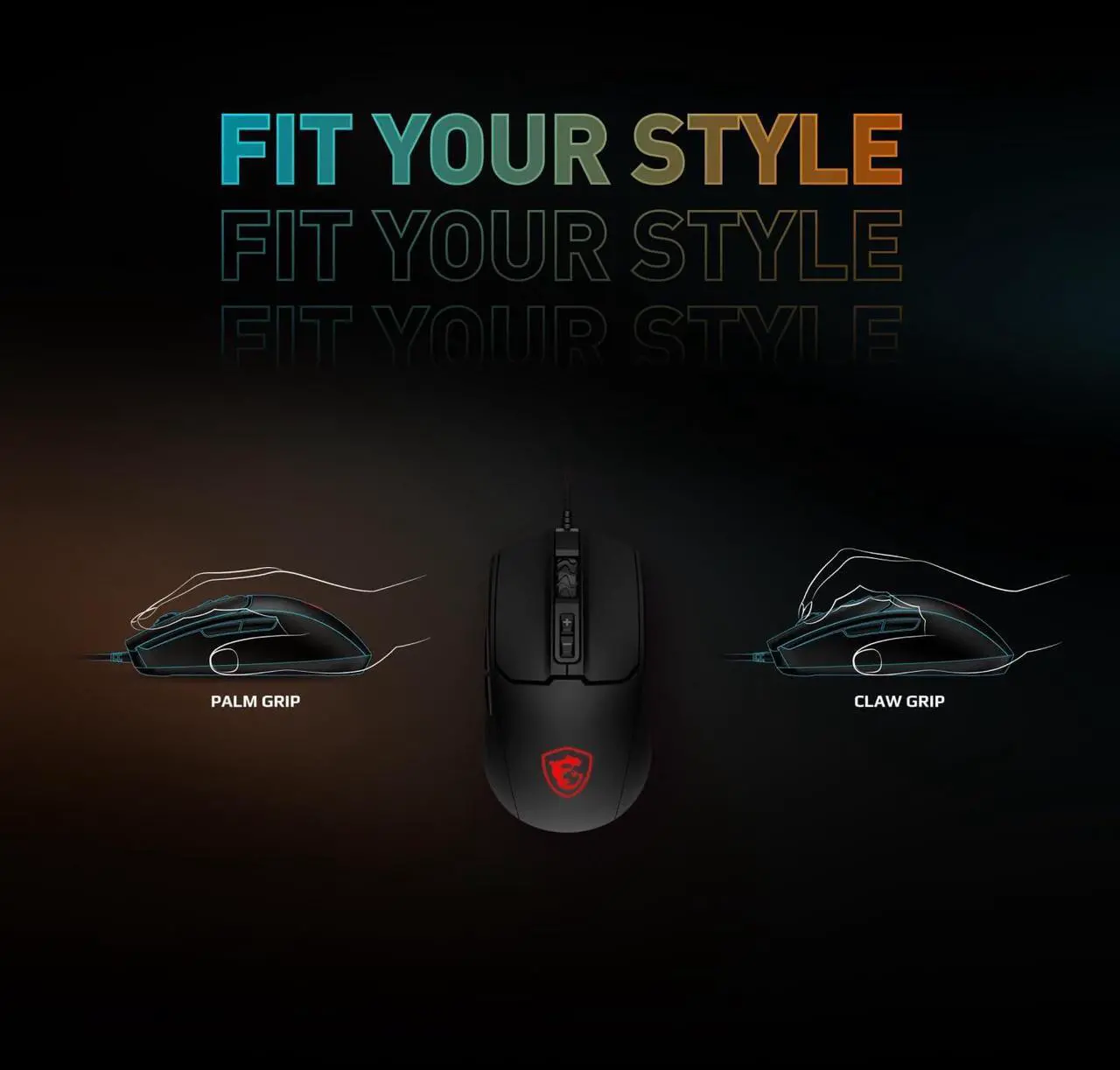 MSI Forge GK100 Combo – Gaming RGB Keyboard & Mouse Set 6 Black - Image 3