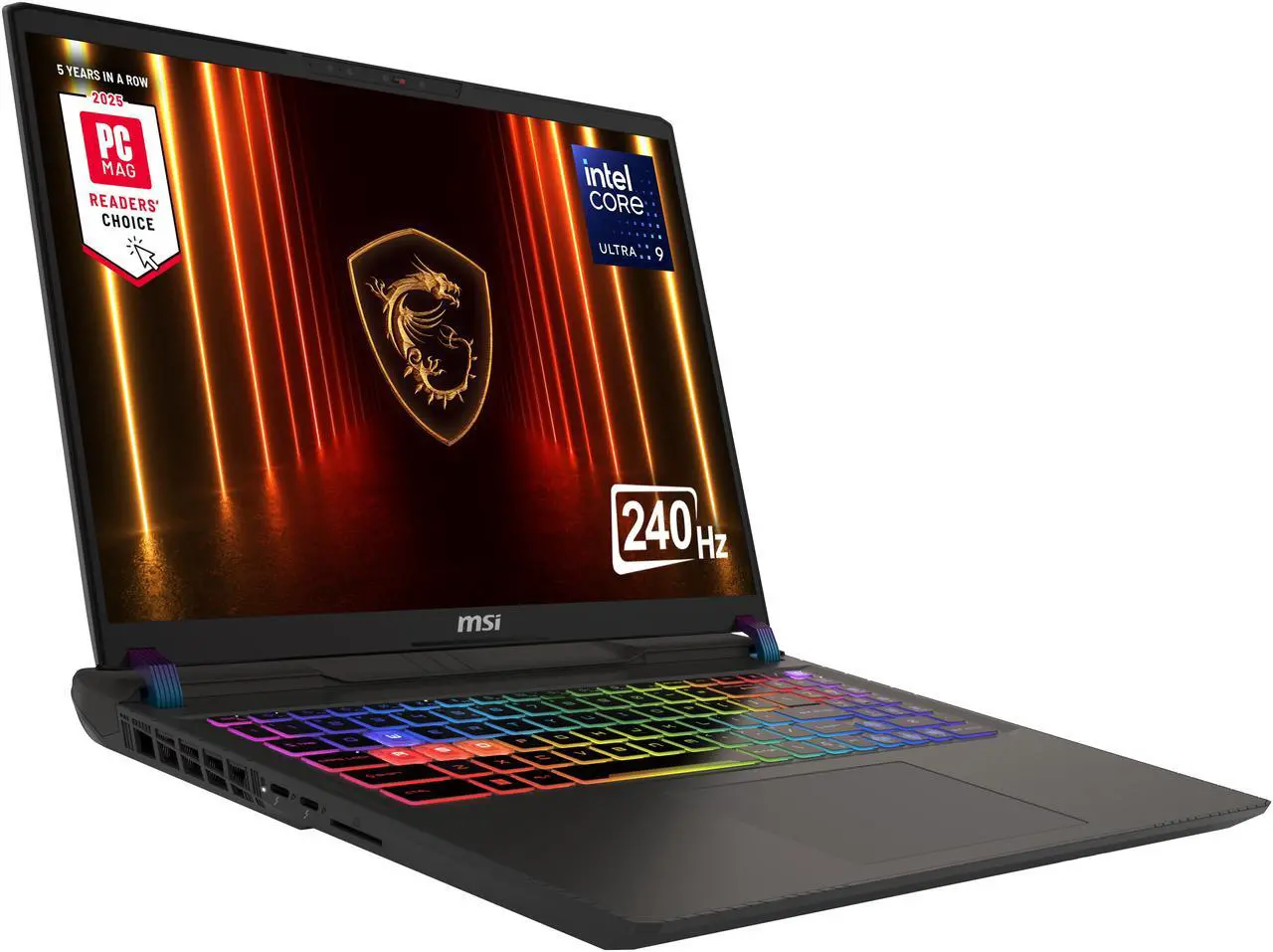 MSI Vector - LCD 16" QHD+ GeForce RTX 5080 Laptop GPU - Intel Core Ultra 9 275HX - 16GB Memory - 1 TB SSD - Windows 11 Home - Gaming Laptop - 240 Hz - Image 2