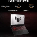 ASUS TUF Gaming A16 – 16″ WQXGA 165 Hz – AMD Ryzen 7 260 – GeForce RTX 5060 Laptop GPU – 32GB Memory DDR5 5600 – 1TB PCIe SSD – Windows 11 Home