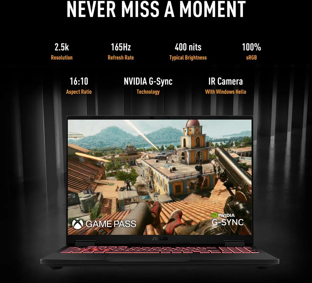 ASUS TUF Gaming A16 - 16" WQXGA 165 Hz - AMD Ryzen 7 260 - GeForce RTX 5060 Laptop GPU - 32GB Memory DDR5 5600 - 1TB PCIe SSD - Windows 11 Home - Image 3