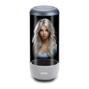 Fipka AI HoloBox ChatGPT-Powered Desktop Holographic Companion, Interactive Holographic Display, ChatGPT Conversation, Personalised Video Uploads, Portable Design| Voice-Controlled Virtual Assistant