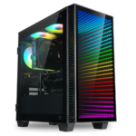 Continuum Micro Gaming PC RTX 5060 Ti 8GB, AMD 8-Core Ryzen 7 5700X CPU, 32GB RAM, 1TB Gen4 NVMe SSD, Gamer Desktop w/Windows 11 Pro, 3-Year Warranty, RGB Keyboard+Mouse, Internal Wi-Fi