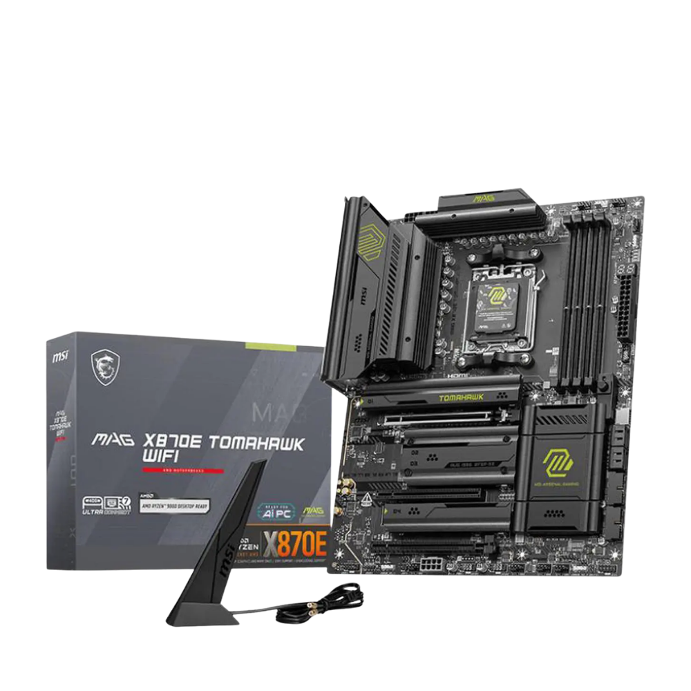 MSI MAG X870E TOMAHAWK WIFI AM5 AMD X870E SATA 6Gb/s M.2 DDR5 Wi-Fi 7 5G LAN ATX Motherboards