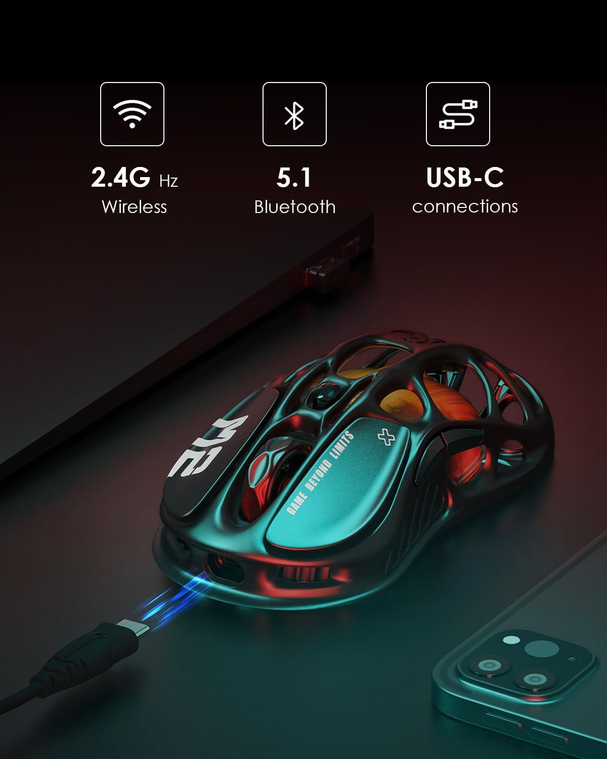 GravaStar Mercury M2 Wireless Gaming Mouse - Image 5