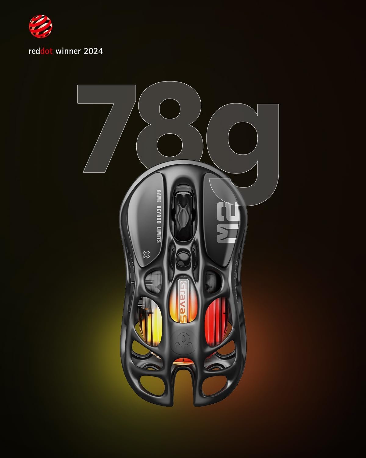 GravaStar Mercury M2 Wireless Gaming Mouse - Image 4