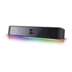 Redragon GS560 Adiemus RGB Desktop Soundbar, 2.0 Channel Computer Speaker with Dynamic Lighting Bar Audio-Light Sync/Display, Touch-Control Backlit with Volume Knob, USB Powered w/ 3.5mm Cable