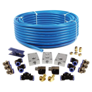 PCKIT26 Air Piping System, 26-Piece Air Push to Connect Kit with 1/2-Inch (OD) / 3/8" (ID) x 100-Feet TPEE Tubing