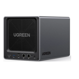 UGREEN NASync DXP4800 Plus, 4-Bay NAS with Intel Pentium Gold, 5-Core CPU (Up to 4.40 GHz), 8GB DDR5, 1x 2.5GbE, 1x 10GbE, 2x SD - 12th Gen 5-core Intel Processor (Diskless)
