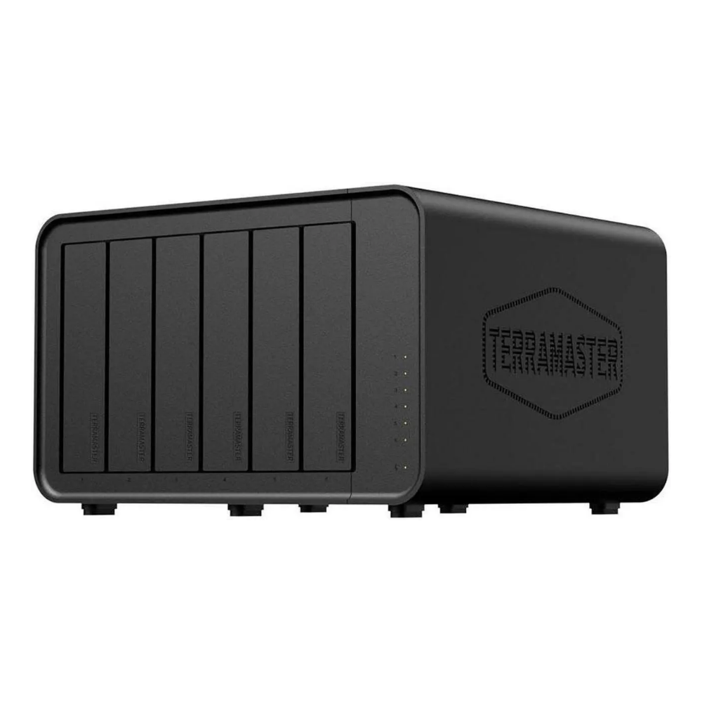 TERRAMASTER F6-424 NAS Storage 6Bay N95 Quad-Core CPU, 8GB DDR5 RAM, Dual 2.5GbE Ports, Network Attached Storage with High Performance (Diskless)