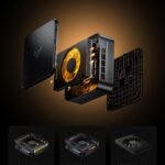 KAMRUI E3B Mini PC with AMD Ryzen 5 7430U (Beat 5500U, up to 4.3GHz), 16GB DDR4 512GB M.2 SSD Mini Computer, Mini Gaming PC with USB Type-C Supports Triple 4K Display, WiFi 6, BT 5.2