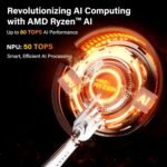 GEEKOM A9 Max AI Mini PC, with AMD Ryzen AI 9 HX 370 (80 Tops), Copilot+ PC, Radeon 890M, 32GB DDR5 (Not LPDDR), 1TB SSD, Win 11 Pro, WiFi 7, BT 5.4, USB4, HDMI 2.1, Dual 2.5GbE, 8K Display