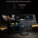 KAMRUI E3B Mini PC with AMD Ryzen 5 7430U (Beat 5500U, up to 4.3GHz), 16GB DDR4 512GB M.2 SSD Mini Computer, Mini Gaming PC with USB Type-C Supports Triple 4K Display, WiFi 6, BT 5.2