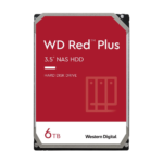 WD Red Plus 6TB NAS Hard Disk Drive – 5400 RPM Class SATA 6Gb/s, CMR, 64MB Cache, 3.5 Inch