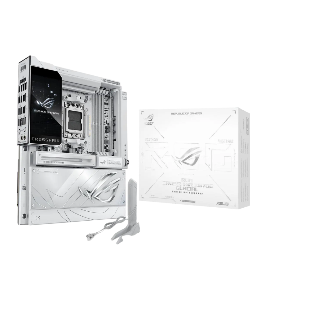 ASUS ROG Crosshair X870E Glacial AM5 AMD X870E Extended ATX Motherboard