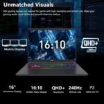 msi Vector 16 HX AI Gaming Laptop | 16″ QHD+ IPS 240Hz | Intel Core Ultra 7 255HX | 64GB DDR5 1TB SSD | GeForce RTX 5070 Ti (Up to 992 AI Tops) | RGB Backlit Thunderbolt 5 Win11 w/DLCA Accessory