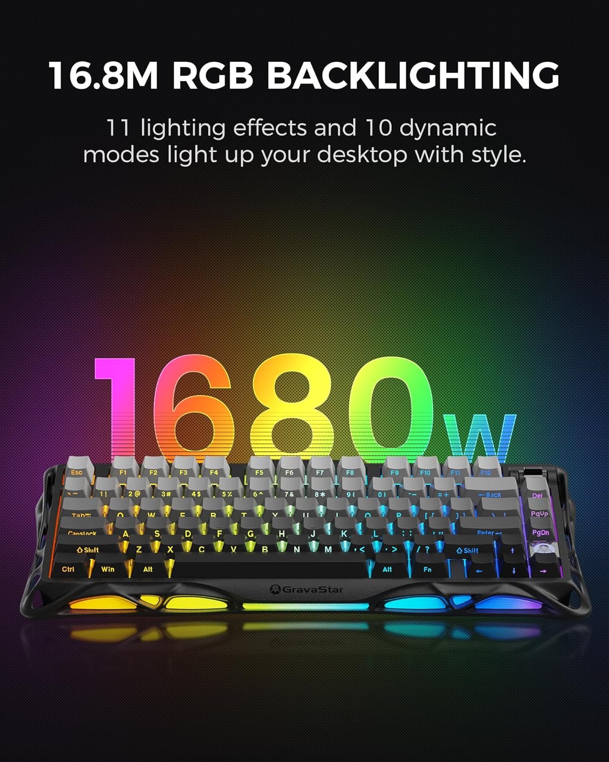 GravaStar Mercury K1 75% Wireless Mechanical Gaming Keyboard - Image 4