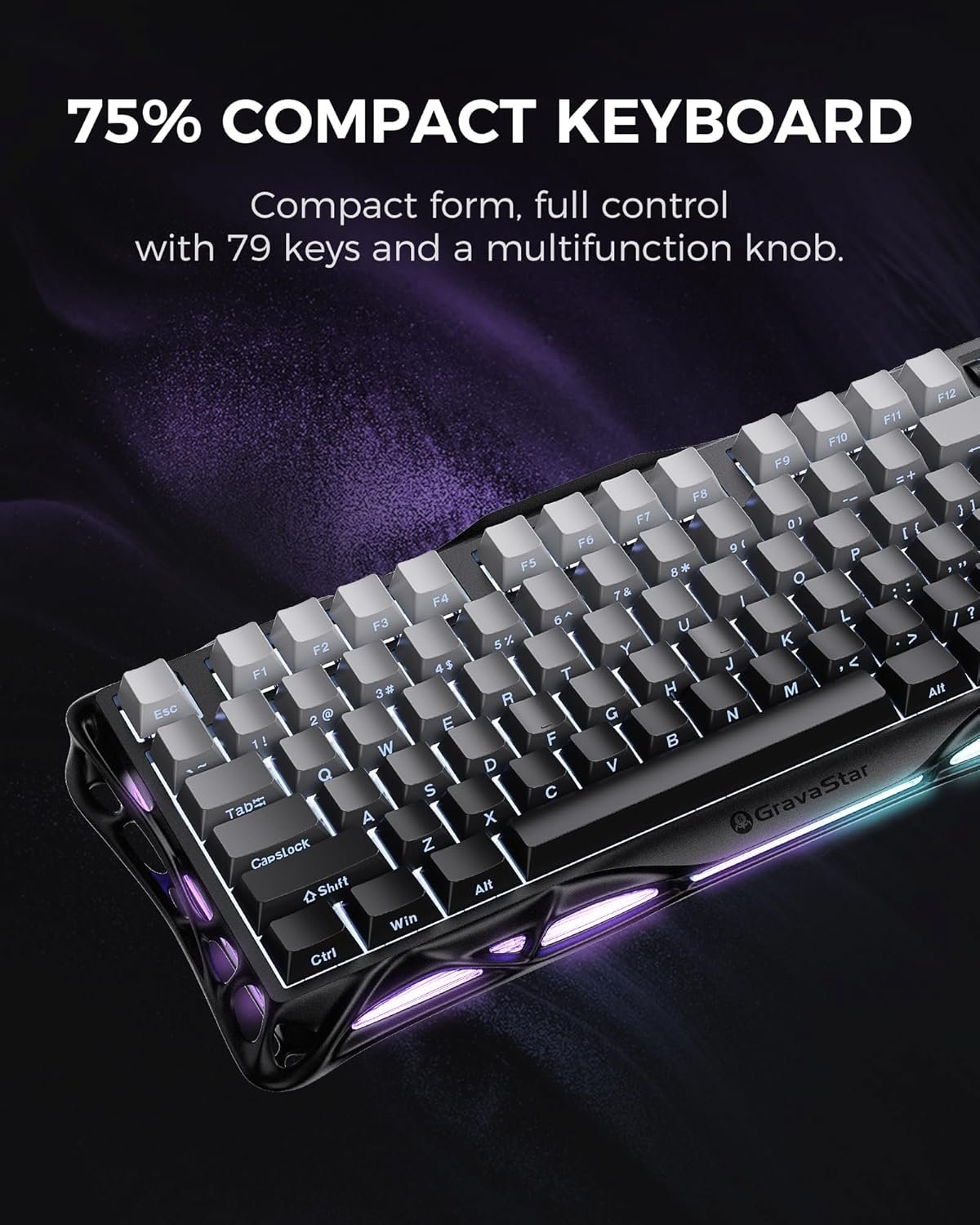 GravaStar Mercury K1 75% Wireless Mechanical Gaming Keyboard - Image 5