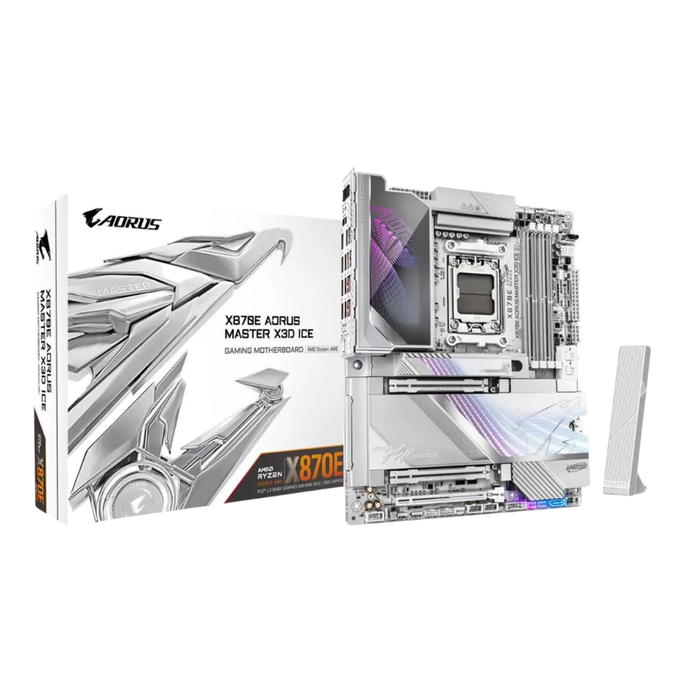 GIGABYTE X870E AORUS MASTER X3D ICE AM5 AMD X870E ATX Motherboard