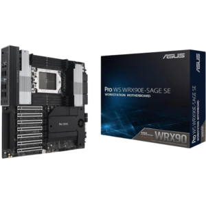 ASUS Pro WS WRX90E-SAGE SE EEB Workstation motherboard, AMD Ryzen™ Threadripper™ PRO 7000 WX-Series Processors, ECC R-DIMM DDR5, 32 power-stage,7xPCIe 5.0 x 16, PCIe 5.0 M.2, 10 Gb and 2.5 Gb LAN
