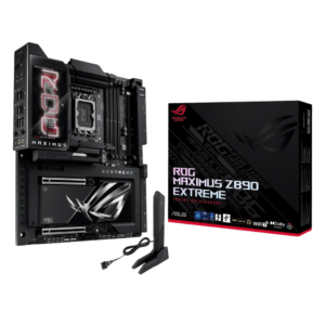 ASUS ROG MAXIMUS Z890 EXTREME Intel® Z890 LGA 1851 E-ATX motherboard, Advanced AI PC-ready, 24+2+1+2 stages, DDR5, WiFi7, 2.5G/10G LAN, PCIe® 5.0 M.2, Thunderbolt™ 5, USB Type-C®, AI OC, 5” LCD Screen