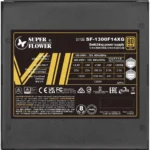 Super Flower Leadex VII XG 1300W 80+ Gold, Cybenetics Platinum, Full Modular, ATX 3.1 & PCIe 5.1, W/12VHPWR Cable (2x8pin – 16pin native cables) , Power Supply, FDB Fan, SF-1300F14XG, Black version