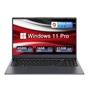 BiTECOOL 15.6-inch Windows 11 Laptop, 16GB RAM, 512GB SSD, FHD IPS Display Laptop Computer, Intel N5095 Quad Core, 2.4/5G WiFi, BT4.2 Backlit and Fingerprint, Lightweight and Portable [Wassiljo] - Amman, Jordan