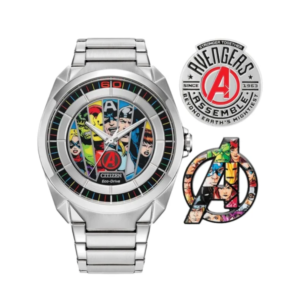 Citizen Marvel Mens Avengers Eco-Drive Watch 42.5mm Silver-Tone Stainless Steel Case and Bracelet with Art Dial [Wassiljo] - Amman, Jordan