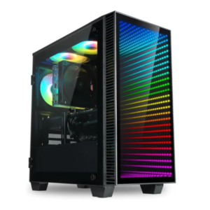 Continuum Micro Gaming PC RTX 5060 Ti 8GB, AMD 8-Core Ryzen 7 5700X CPU, 32GB RAM, 1TB Gen4 NVMe SSD, Gamer Desktop w/Windows 11 Pro, 3-Year Warranty, RGB Keyboard+Mouse, Internal Wi-Fi [Wassiljo] - Amman, Jordan