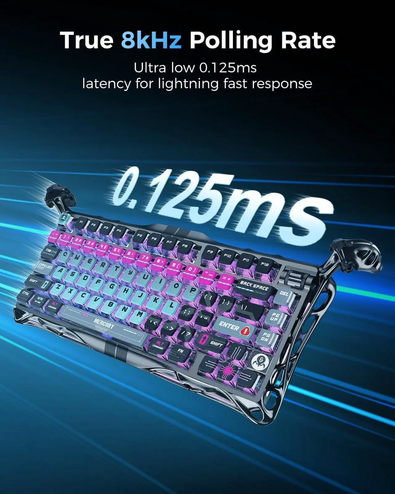 GravaStar Mercury V75 Pro 75% Hall Effect Magnetic Switch Gaming Keyboard 4 GravaStar Mercury V75 Pro 75% Hall - صورة 4