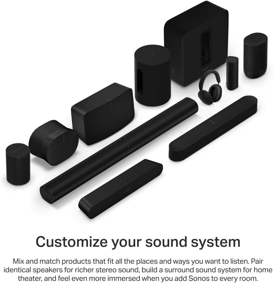 Sonos Beam Gen 2 - Black - Soundbar with Dolby Atmos 5 Sonos Beam Gen 2 - صورة 5