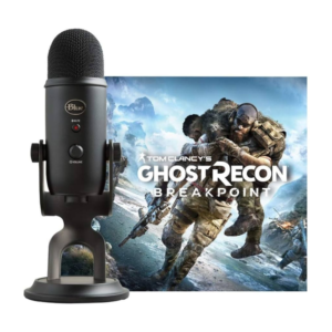 Blue Streamer Bundle with Blackout Yeti USB Microphone & Tom Clancy’s Ghost Recon Breakpoint