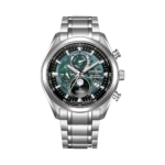 Citizen Eco-Drive Tsuki-yomi A-T Green Dial Super Titanium