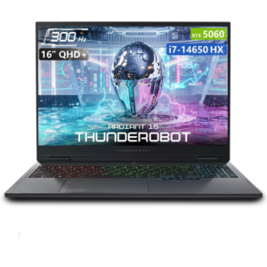 Thunderobot Radiant 16 QHD+ 300Hz 2.5K Core i7-14650HX NVIDIA GeForce RTX 5060 16GB DDR5 Ram  512GB SSD Gaming Laptop