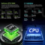 Thunderobot Radiant 16 QHD+ 300Hz 2.5K Core i7-14650HX NVIDIA GeForce RTX 5060 16GB DDR5 Ram  512GB SSD Gaming Laptop