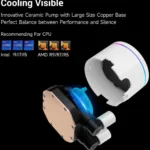 PCCOOLER CPS DA360 Pro ARGB Digital AIO Rotatable Digital Display