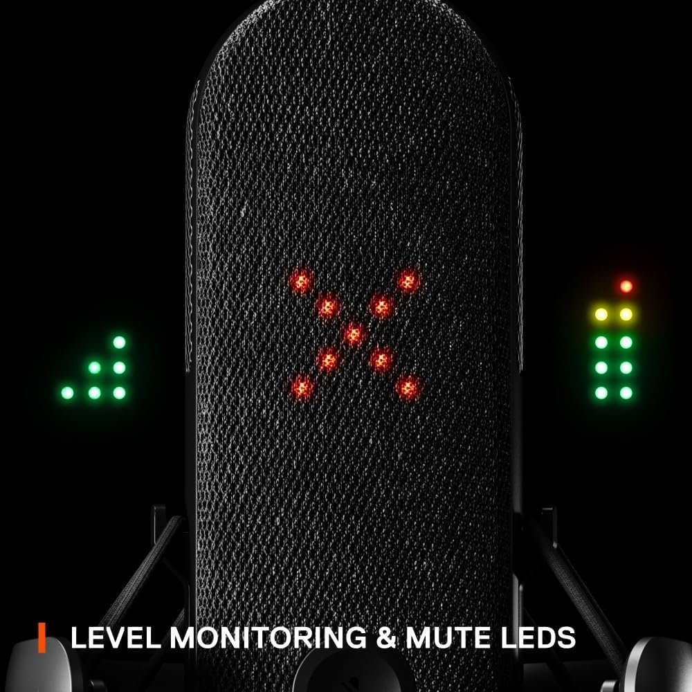 SteelSeries Alias USB Mic for Gaming, Streaming and Podcasting 2 SteelSeries Alias USB Mic for Gaming - صورة 2