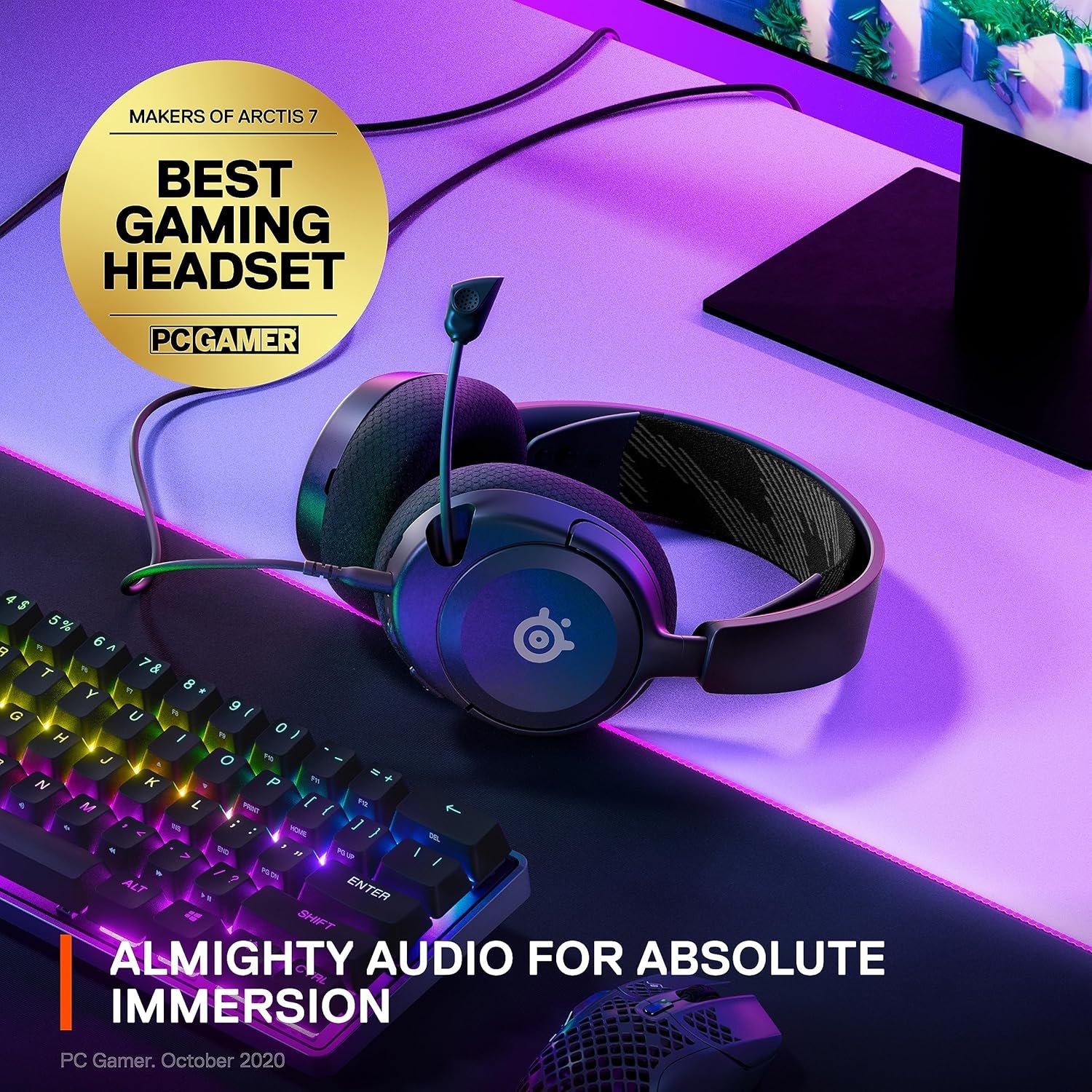 SteelSeries Arctis Nova 1 Multi-System Hi-Fi Drivers — 360° Spatial Audio Gaming Headset 4 SteelSeries Arctis Nova 1 Multi-System - صورة 4