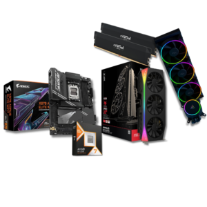 Ryzen™ 7 9850X3D And XFX Mercury RX 9070 XT OC 16GB And X870 AORUS ELITE WIFI7 And Crucial Pro 6400MT/s CL38 And Razer Hanbo AIO 360mm AMD Ultimate Gaming Bundle [Wassiljo] - Amman, Jordan