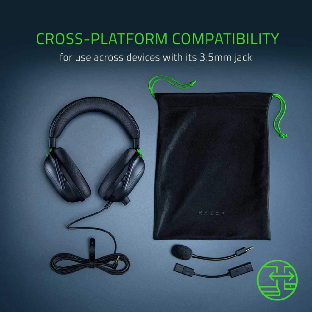Razer BlackShark V2 Gaming Headset THX Spatial Audio w USB Sound Card - Image 4