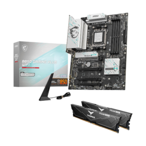 MSI B850 GAMING PLUS WIFI Motherboard,ATX- DDR5 Memory 8200+ MT/s , PCIe 5.0x16 - M.2 Gen5,Wi-Fi 7DDR5 RAM 32GB (2x 16GB) Bundle [Wassiljo] - Amman, Jordan