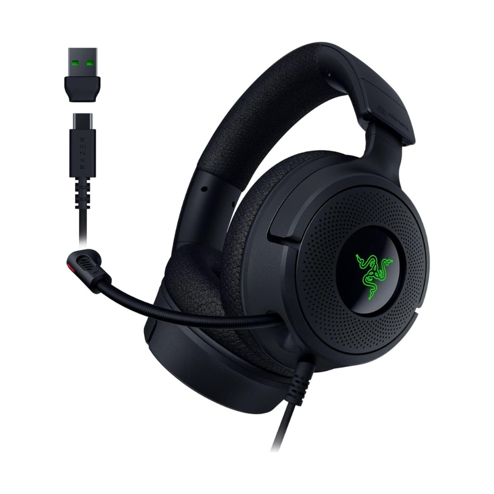Razer Kraken V4 X Wired - Cardioid Mic - 40 mm Drivers - Gaming Headset Wassiljo - Amman Jordan