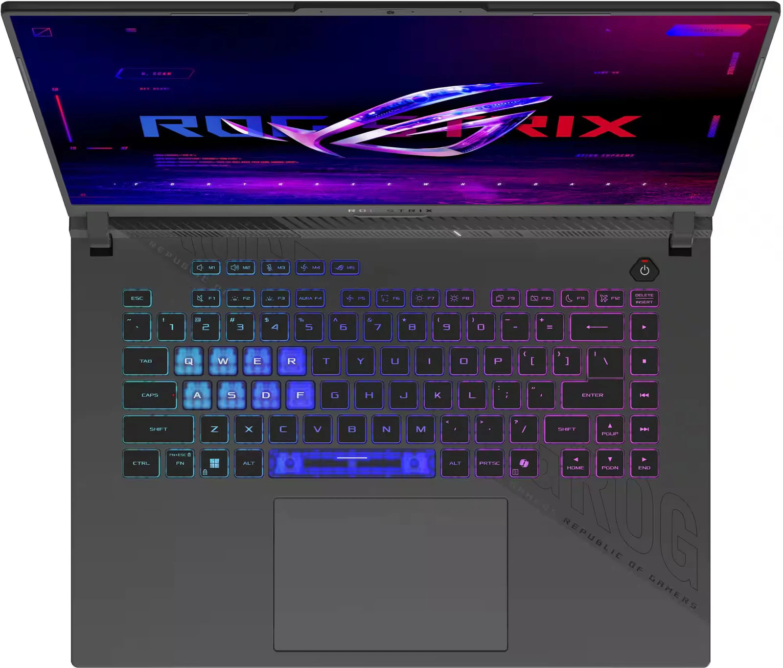 ASUS - ROG Strix G16" FHD 165Hz Gaming Laptop - AMD Ryzen 9 HX - 16GB RAM - NVIDIA GeForce RTX 5070 Ti - 1TB SSD - Eclipse Gray - Image 2
