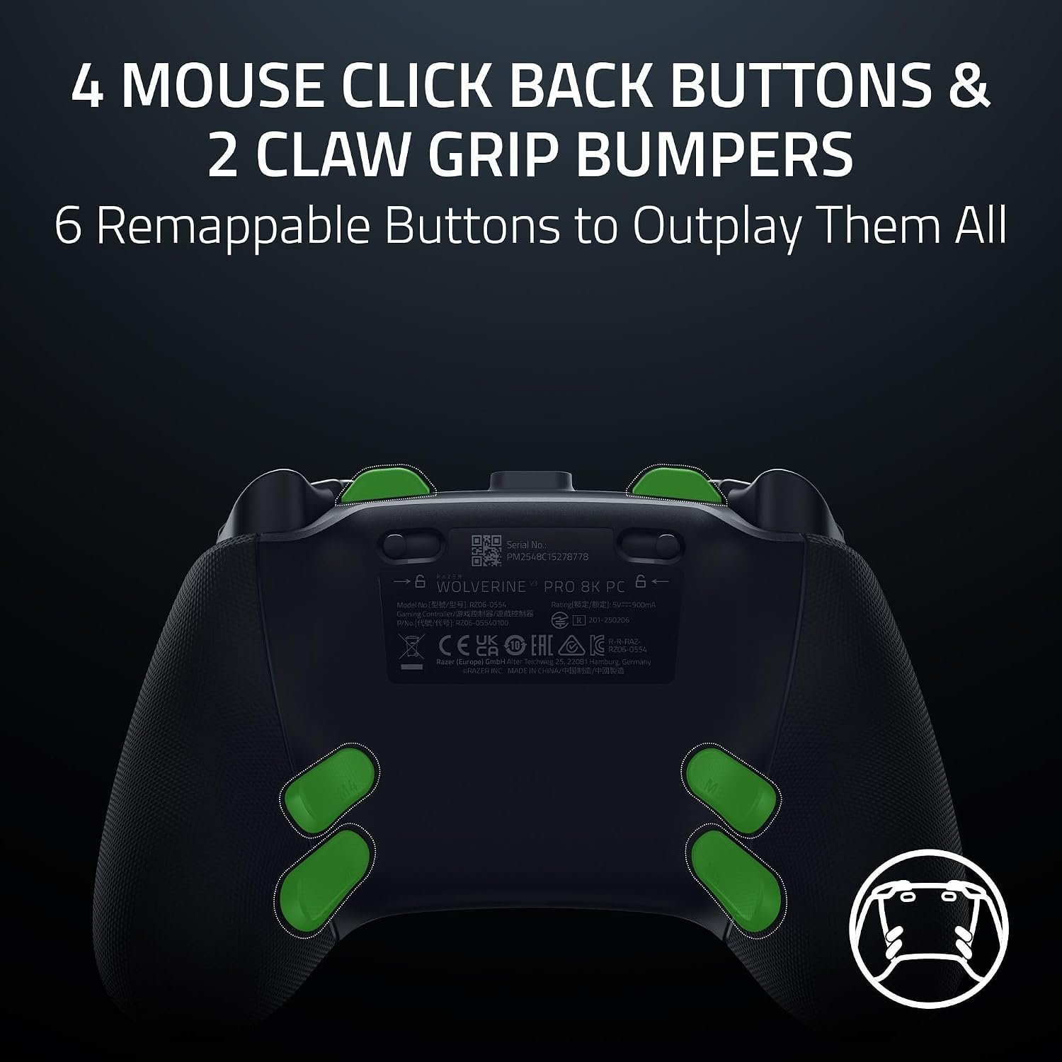 Razer Wolverine V3 Pro 8K PC Wireless Gaming Controller 5 Razer Wolverine V3 Pro 8K PC Wireless Gaming Controller 5