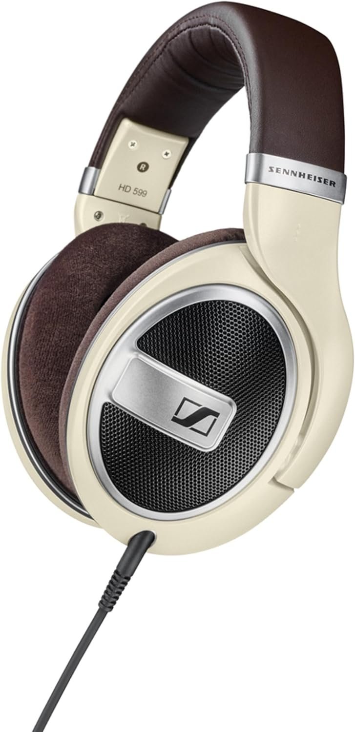 Sennheiser HD 599 Open-Back Audiophile Headphones – Ivory