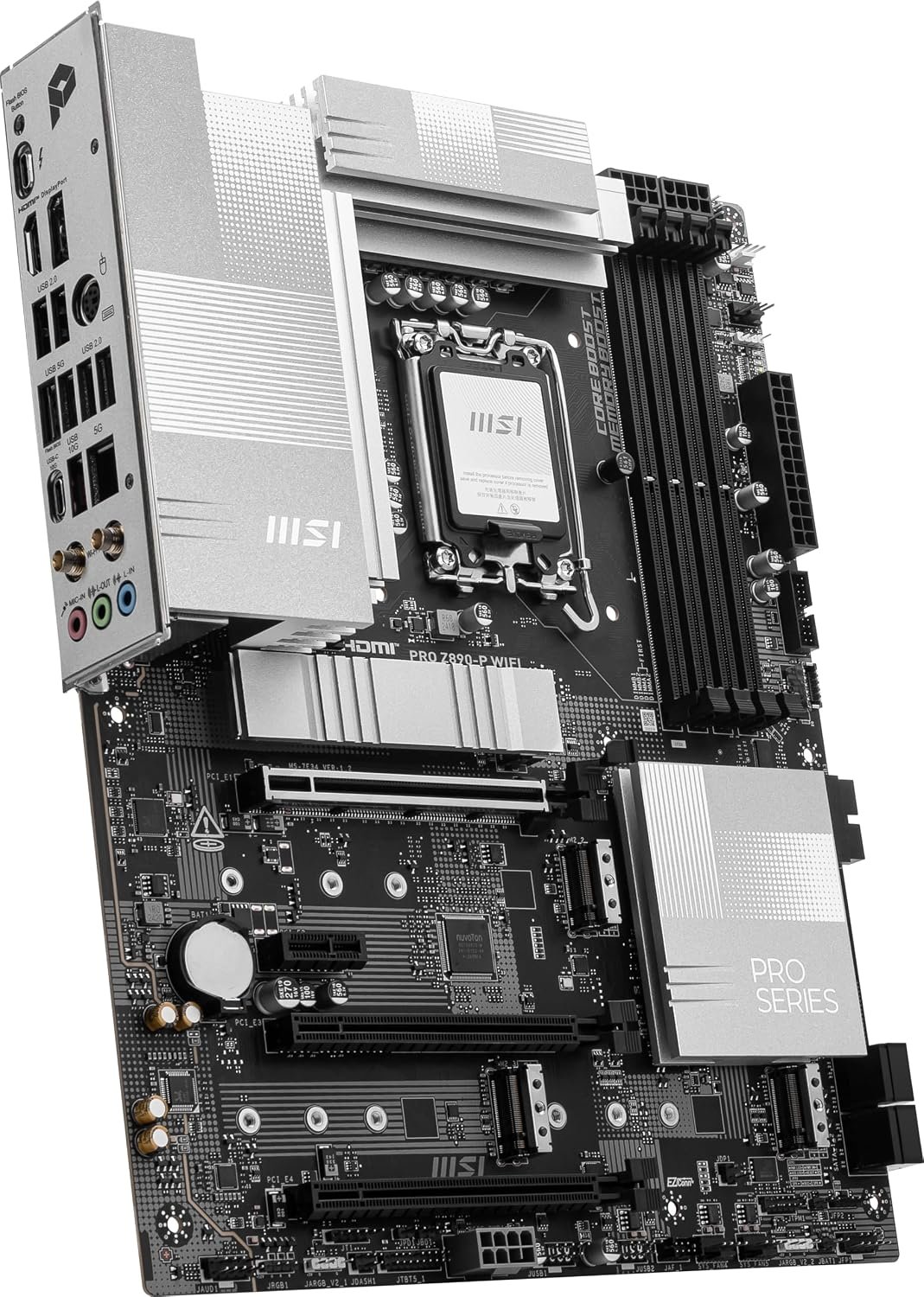 MSI PRO Z890-P WIFI Intel LGA 1851 ATX Motherboard (DDR5, Wi-Fi 7) 4 MSI PRO Z890-P WIFI Intel LGA 1851 ATX Motherboard (DDR5, Wi-Fi 7) 4